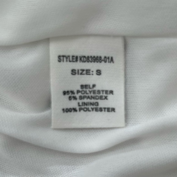 Altar'd State Brooke White One-Shoulder Balloon Sleeve Mini Dress NYE Dress S - Picture 15 of 16